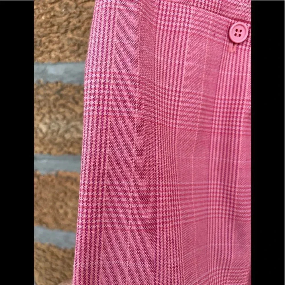 & Other Stories Belted Plaid Kick Flare Trousers 0 - Picture 10 of 13
